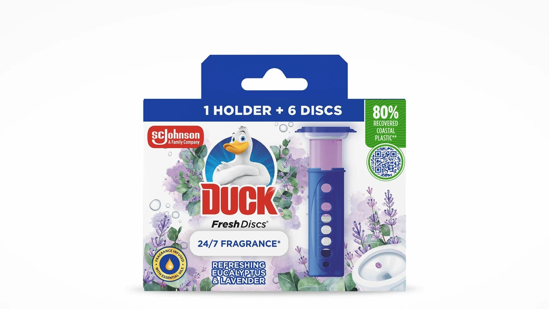 JOHNSONS DUCKFRESH DISCS LAVENDER 6'S